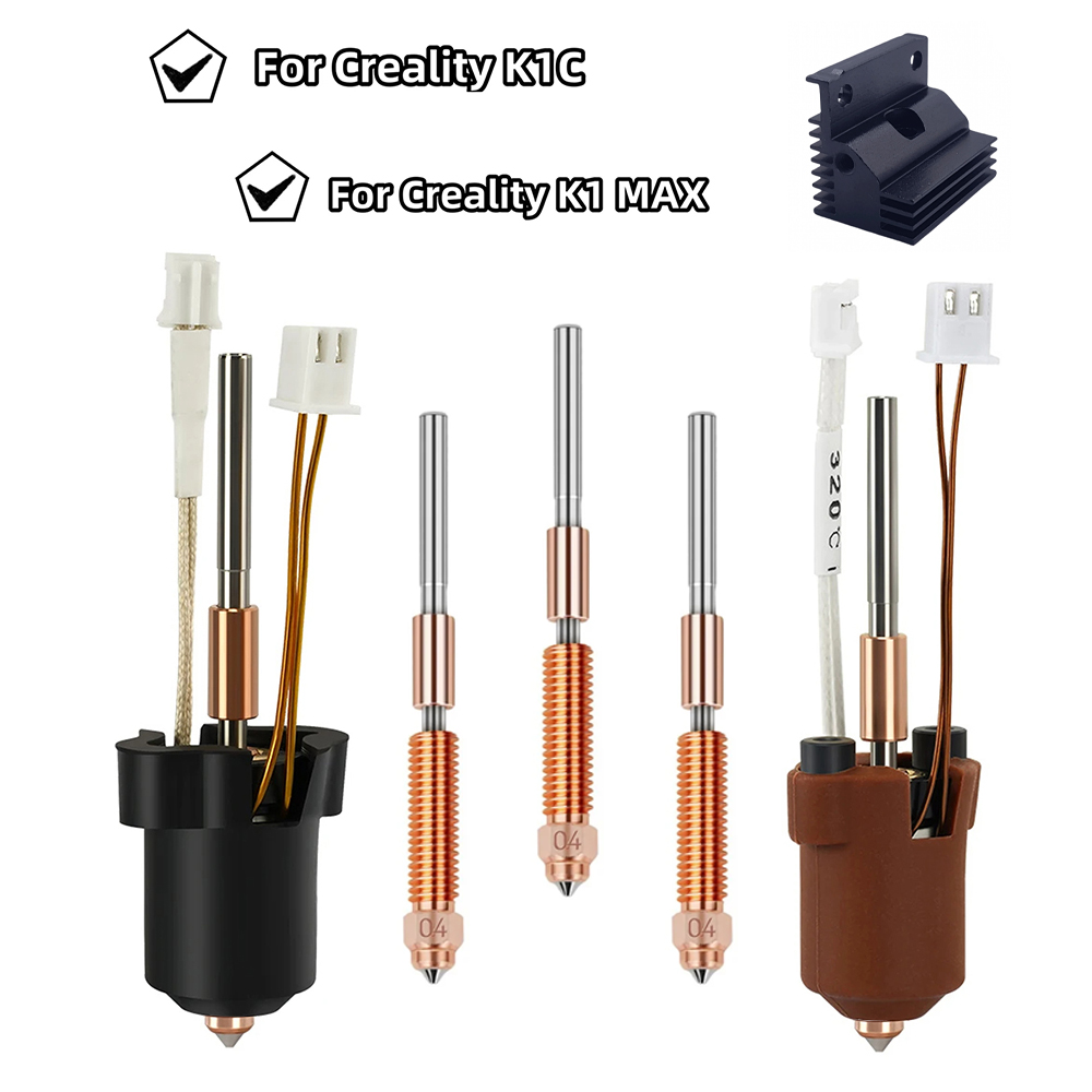 High Flow Ceramic Hotend - Kit Hotend Creality K1/K1C/K1 Max –