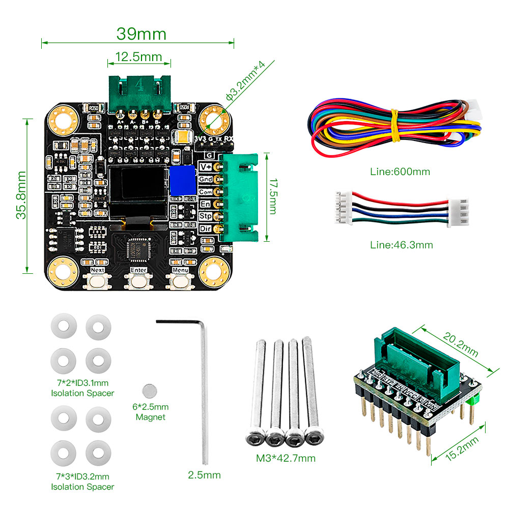 Makerbase MKS SERVO42C PCBA NE - Closed Loop Stepper Motor Nema 17 avis et prix